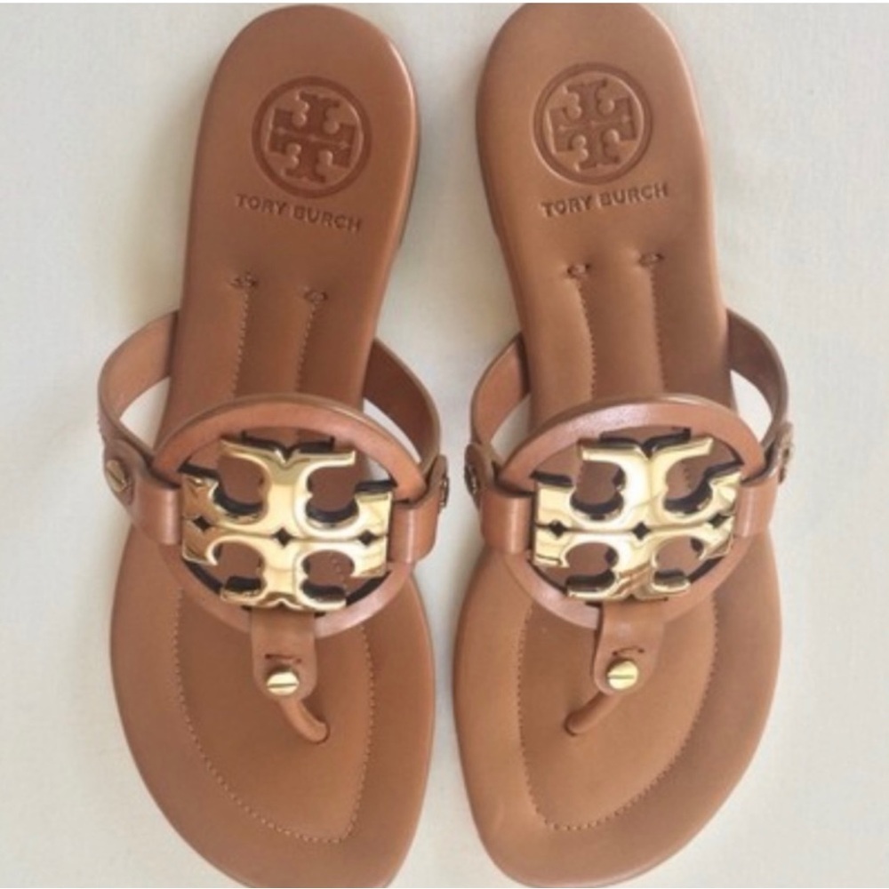 Tory Burch Miller 2 Sandal in Royal Tan / Bronze